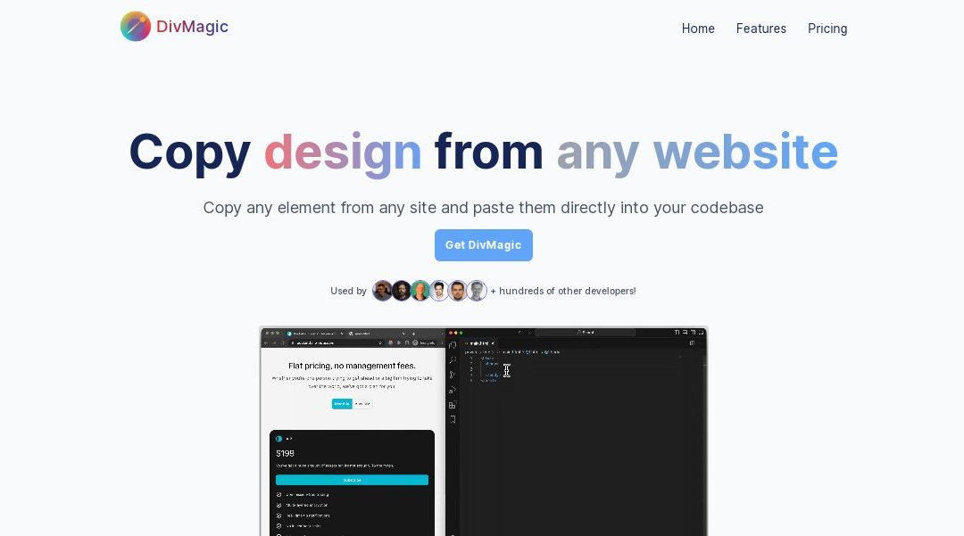 DivMagic: Copy, Convert, and Utilize Web Elements with Ease