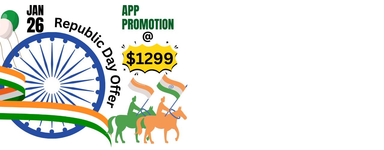 Gain Republic Day App Promotion Offer from App Marketing Plus