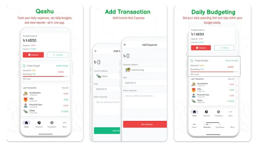 Simplifying Personal Finance with Offline Budgeting | Qashu App