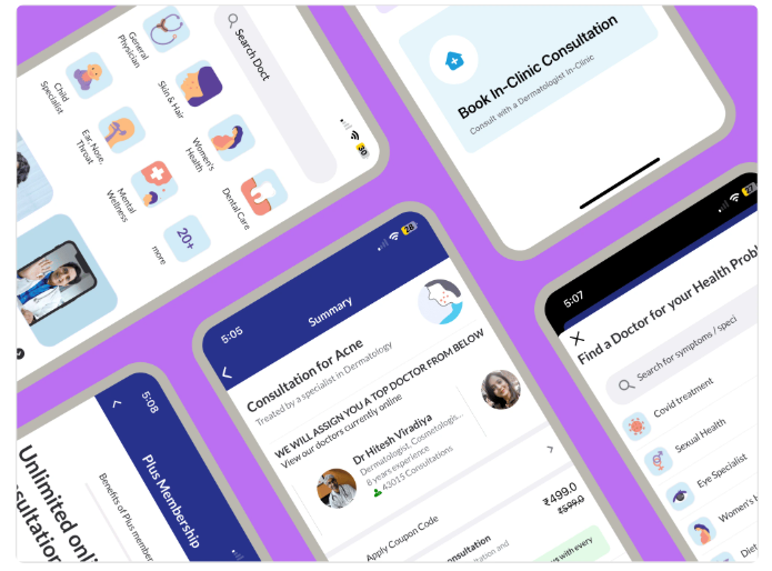 The app launch Pad mockups