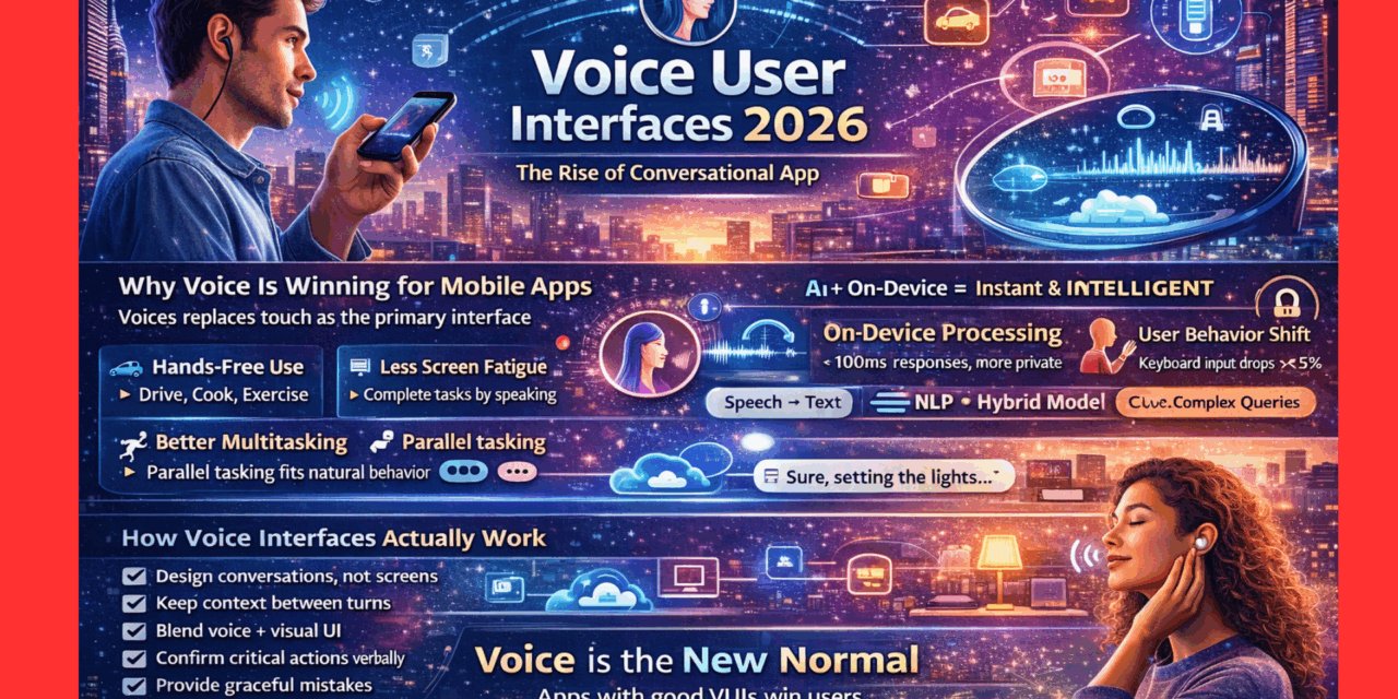 Voice User Interfaces 2026: The Rise of Conversational App Experiences
