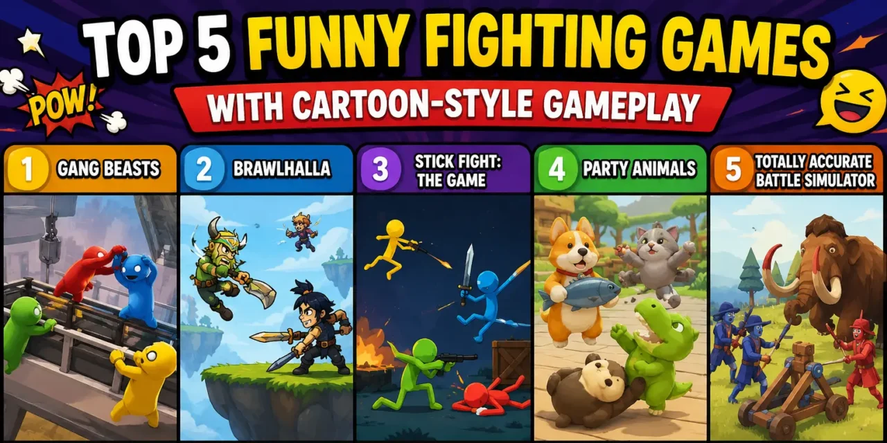 Top 5 Funny Fighting Games with Cartoon-Style Gameplay