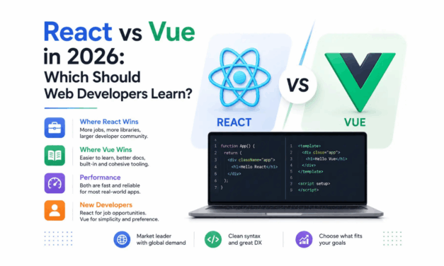 React vs Vue in 2026: Which Should Web Developers Learn?
