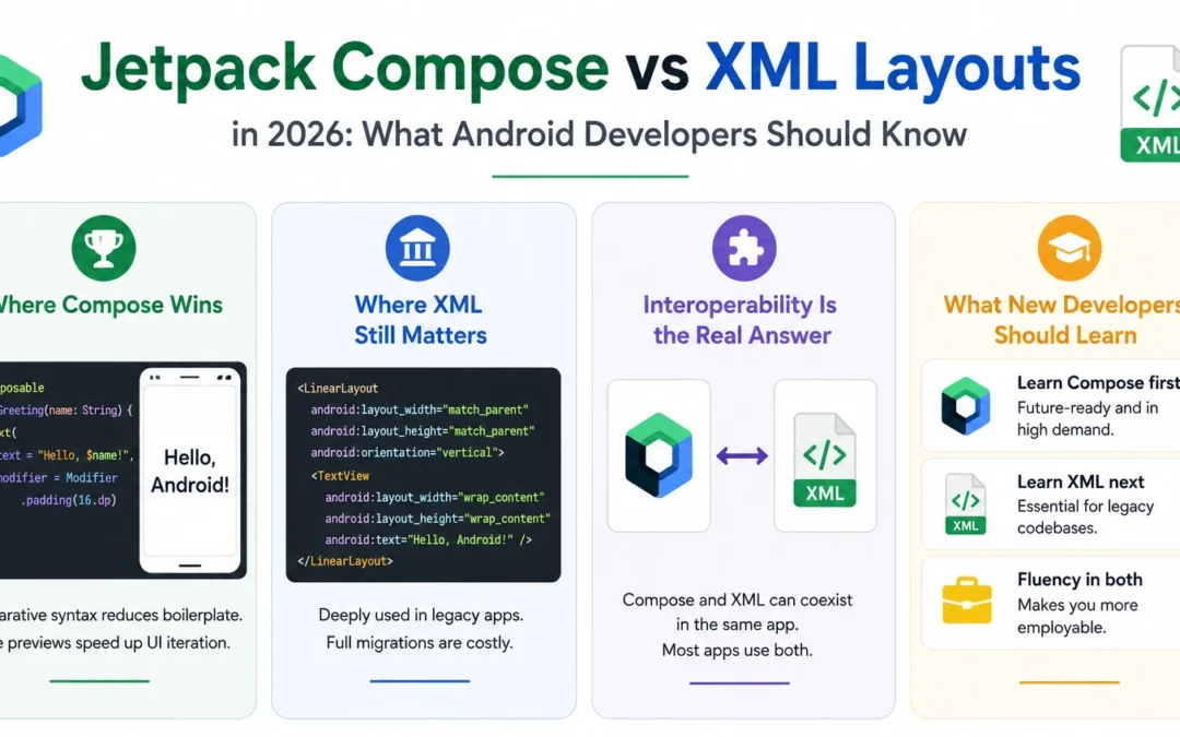 Jetpack Compose vs XML Layouts in 2026: What Android Developers Should Know