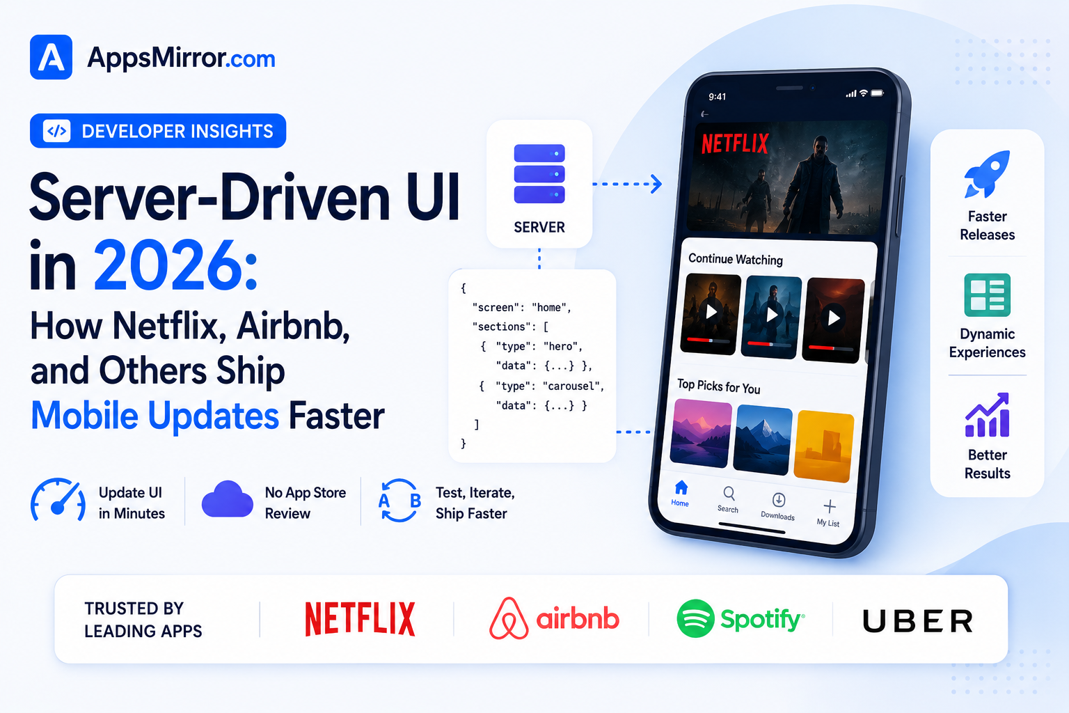 Server-Driven UI in 2026: How Netflix, Airbnb, and Others Ship Mobile Updates Faster