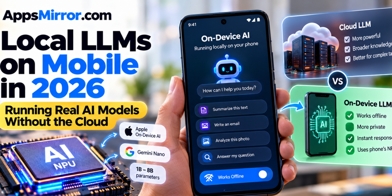 Local LLMs on Mobile in 2026: Running Real AI Models Without the Cloud